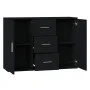 Black plywood sideboard 91x29.5x65 cm by vidaXL, Sideboards - Ref: Foro24-823343, Price: 81,80 €, Discount: %