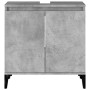 Armario de lavabo madera contrachapada gris hormigón 58x33x60cm de vidaXL, Tocadores de baño - Ref: Foro24-821264, Precio: 53...