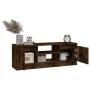 Mueble de TV con puerta roble ahumado 102x30x36 cm de vidaXL, Muebles TV - Ref: Foro24-823355, Precio: 50,41 €, Descuento: %
