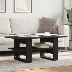 Mesa de centro madera de ingeniería negra 102x55x42 cm en Mesas de centro | Comprar online en Foru.es