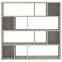 Estantería/divisor de espacios gris hormigón 105x24x102 cm de vidaXL, Divisores de ambientes - Ref: Foro24-823249, Precio: 75...