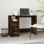 Escritorio con cajones contrachapada roble ahumado 102x50x76 cm de vidaXL, Escritorios - Ref: Foro24-823037, Precio: 84,29 €,...