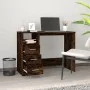 Escritorio con cajones contrachapada roble ahumado 102x50x76 cm de vidaXL, Escritorios - Ref: Foro24-823037, Precio: 84,29 €,...