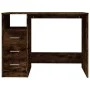 Escritorio con cajones contrachapada roble ahumado 102x50x76 cm de vidaXL, Escritorios - Ref: Foro24-823037, Precio: 84,29 €,...