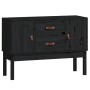 Aparador madera maciza de pino negro 110x40x78 cm de vidaXL, Aparadores - Ref: Foro24-823528, Precio: 106,64 €, Descuento: %