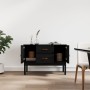 Aparador madera maciza de pino negro 110x40x78 cm de vidaXL, Aparadores - Ref: Foro24-823528, Precio: 106,64 €, Descuento: %