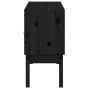 Aparador madera maciza de pino negro 110x40x78 cm de vidaXL, Aparadores - Ref: Foro24-823528, Precio: 106,64 €, Descuento: %