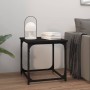 Mesa auxiliar de madera contrachapada negro 40x40x40 cm en Mesas de centro | Comprar online en Foru.es