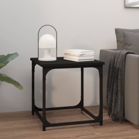 Mesa auxiliar de madera contrachapada negro 40x40x40 cm en Mesas de centro | Comprar online en Foru.es