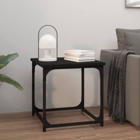 Mesa auxiliar de madera contrachapada negro 40x40x40 cm en Mesas de centro | Comprar online en Foru.es