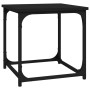 Mesa auxiliar de madera contrachapada negro 40x40x40 cm en Mesas de centro | Comprar online en Foru.es