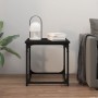 Mesa auxiliar de madera contrachapada negro 40x40x40 cm en Mesas de centro | Comprar online en Foru.es