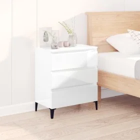 Aparador de madera contrachapada blanco brillante 60x35x70 cm de vidaXL, Aparadores - Ref: Foro24-823050, Precio: 59,74 €, De...