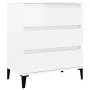 Hochglanzweißes Sperrholz-Sideboard 60x35x70 cm von vidaXL, Sideboards - Ref: Foro24-823050, Preis: 59,74 €, Rabatt: %