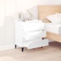 Aparador de madera contrachapada blanco brillante 60x35x70 cm de vidaXL, Aparadores - Ref: Foro24-823050, Precio: 60,38 €, De...