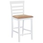 Taburetes de cocina 2 unidades tela blanco de vidaXL, Taburetes de cocina - Ref: Foro24-241702, Precio: 167,11 €, Descuento: %