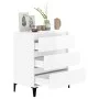 Hochglanzweißes Sperrholz-Sideboard 60x35x70 cm von vidaXL, Sideboards - Ref: Foro24-823050, Preis: 59,74 €, Rabatt: %
