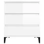 Hochglanzweißes Sperrholz-Sideboard 60x35x70 cm von vidaXL, Sideboards - Ref: Foro24-823050, Preis: 59,74 €, Rabatt: %