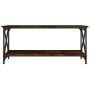 Mesa de centro madera y hierro roble ahumado 100x45x45 cm en Mesas de centro | Comprar online en Foru.es