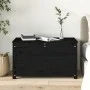 Caja de almacenaje madera maciza de pino negro 80x40x45,5 cm de vidaXL, Armarios y almacenamiento - Ref: Foro24-823538, Preci...