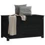 Caja de almacenaje madera maciza de pino negro 80x40x45,5 cm de vidaXL, Armarios y almacenamiento - Ref: Foro24-823538, Preci...