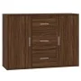 Aparador de madera contrachapada roble marrón 91x29,5x65 cm de vidaXL, Aparadores - Ref: Foro24-823349, Precio: 89,02 €, Desc...