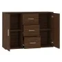 Aparador de madera contrachapada roble marrón 91x29,5x65 cm de vidaXL, Aparadores - Ref: Foro24-823349, Precio: 89,02 €, Desc...