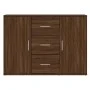 Aparador de madera contrachapada roble marrón 91x29,5x65 cm de vidaXL, Aparadores - Ref: Foro24-823349, Precio: 89,02 €, Desc...