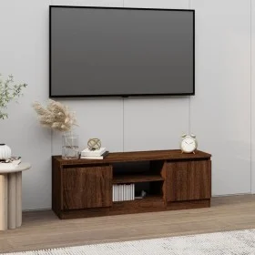 Mueble de TV con puerta roble marrón 102x30x36 cm de vidaXL, Muebles TV - Ref: Foro24-823357, Precio: 54,79 €, Descuento: %