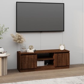 Mueble de TV con puerta roble marrón 102x30x36 cm de vidaXL, Muebles TV - Ref: Foro24-823357, Precio: 55,56 €, Descuento: %