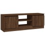 Mueble de TV con puerta roble marrón 102x30x36 cm de vidaXL, Muebles TV - Ref: Foro24-823357, Precio: 55,56 €, Descuento: %