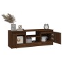Mueble de TV con puerta roble marrón 102x30x36 cm de vidaXL, Muebles TV - Ref: Foro24-823357, Precio: 55,56 €, Descuento: %