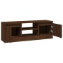 Mueble de TV con puerta roble marrón 102x30x36 cm de vidaXL, Muebles TV - Ref: Foro24-823357, Precio: 55,56 €, Descuento: %