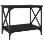 Mesa auxiliar de madera contrachapada negro 55x38x45 cm en Mesas de centro | Comprar online en Foru.es
