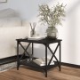 Mesa auxiliar de madera contrachapada negro 55x38x45 cm en Mesas de centro | Comprar online en Foru.es