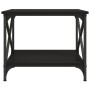Mesa auxiliar de madera contrachapada negro 55x38x45 cm en Mesas de centro | Comprar online en Foru.es