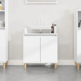 Armario para lavabo madera contrachapada blanco 58x33x60 cm de vidaXL, Tocadores de baño - Ref: Foro24-821252, Precio: 53,09 ...