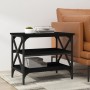 Mesa auxiliar de madera contrachapada negro 55x38x45 cm en Mesas de centro | Comprar online en Foru.es