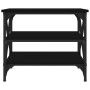 Mesa auxiliar de madera contrachapada negro 55x38x45 cm en Mesas de centro | Comprar online en Foru.es