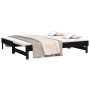 Sofá cama extraíble madera maciza de pino negro 2x(90x190) cm de vidaXL, Camas y somieres - Ref: Foro24-823393, Precio: 165,0...