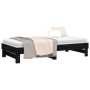 Sofá cama extraíble madera maciza de pino negro 2x(90x190) cm de vidaXL, Camas y somieres - Ref: Foro24-823393, Precio: 165,0...