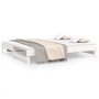 Sofá cama extraíble madera maciza de pino blanco 2x(100x200) cm de vidaXL, Camas y somieres - Ref: Foro24-823375, Precio: 250...