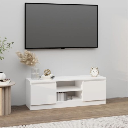 Mueble de TV con puerta blanco 102x30x36 cm en Muebles TV | Comprar online en Foru.es