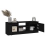 Mueble de TV con puerta negro 102x30x36 cm en Muebles TV | Comprar online en Foru.es