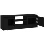 Mueble de TV con puerta negro 102x30x36 cm en Muebles TV | Comprar online en Foru.es