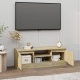 Mueble de TV con puerta roble Sonoma 102x30x36 cm en Muebles TV | Comprar online en Foru.es