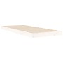 Estructura de cama madera maciza de pino blanco 75x190 cm de vidaXL, Camas y somieres - Ref: Foro24-823485, Precio: 57,63 €, ...