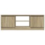 Mueble de TV con puerta roble Sonoma 102x30x36 cm en Muebles TV | Comprar online en Foru.es