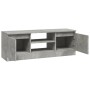Mueble de TV con puerta gris hormigón 102x30x36 cm en Muebles TV | Comprar online en Foru.es