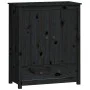 Tall solid black pine wood sideboard 83x41.5x100 cm by vidaXL, Sideboards - Ref: Foro24-823518, Price: 113,47 €, Discount: %